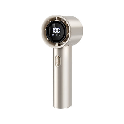 USB Rechargeable Handheld Fan with Digital Display