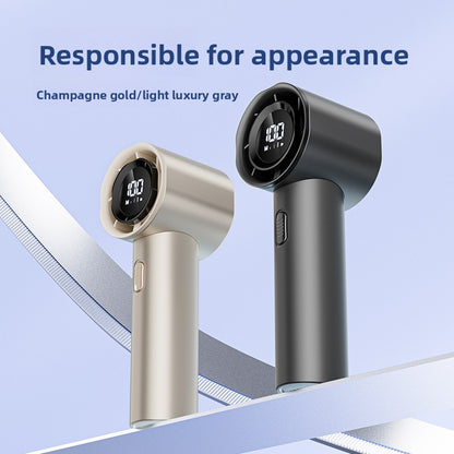 USB Rechargeable Handheld Fan with Digital Display